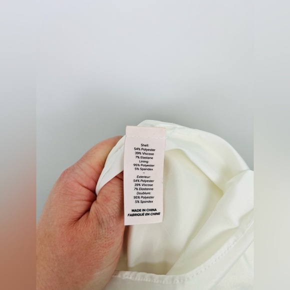 Cinq A Sept Cassaleigh Tie-Waist Sleeveless Dress Cream - Picture 10 of 11